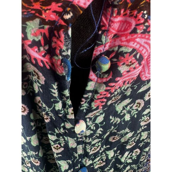 Hayden LA patchwork floral kimono duster 90’s vibes boho hippie floral - Picture 8 of 9